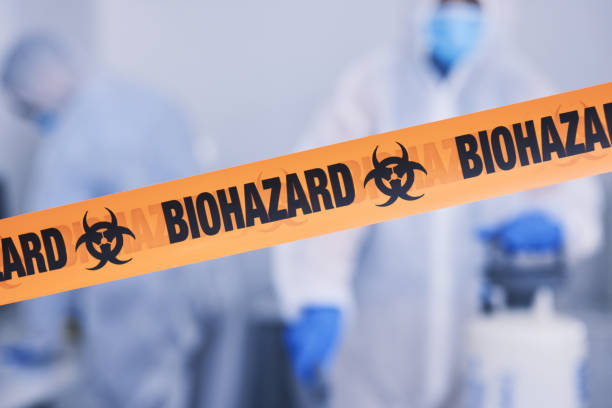 Professional Biohazard Cleanup technician working in Garfield, NJ